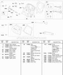 Cylinder Head Rocker Cover Diagram and Parts List for 245432-0083-01  Briggs and Stratton Engine